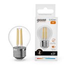 Светодиодная филаментная лампа Gauss 52218 FILAMENT ELEMENTARY