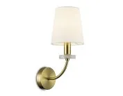 Настенный светильник с абажуром и мрамором Ambrella light LH75359 SB/WH Ceramo Classic