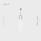 Подвесной светильник GABI Размер M. Цвет Латунь. Трехцветный свет Lampatron 7439-20587