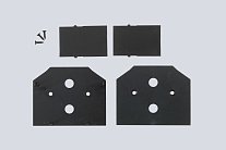 Заглушка для встраиваемого трека 220V в натяжной ПВХ потолок, в комплекте 4 шт Crystal Lux CLT 0.235 06 BL