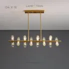 Реечный, рядный светильник SELMER LONG 16 ламп Lampatron selmer-long-16 7657-21420