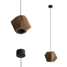 Подвесной (накладной) светильник LeDron RUBIK 2 Wooden Lamp под сменную лампу