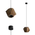 Подвесной (накладной) светильник LeDron RUBIK 2 Wooden Lamp под сменную лампу