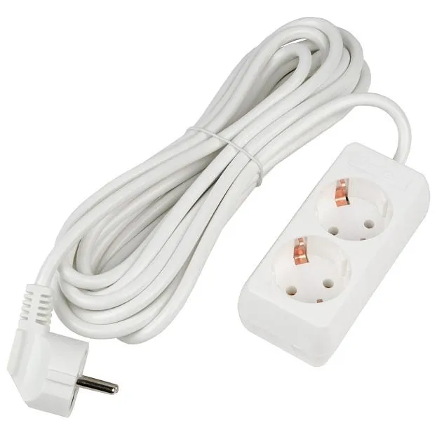 Розеточные блоки, удлинители Uniel S-GCU2-5 WHITE Ultra