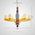 Люстра ALISA Желтый + Мультиколор Lampatron alisa-yellow 8623-24067