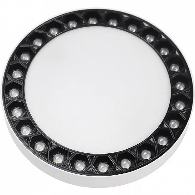 Светильник потолочный iLedex 5552-24W-D165-3/4K-WH+BK Mercury