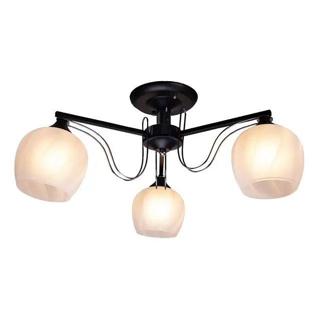 Потолочная люстра Imex MD.05680-3-S BK+CH Потолочная люстра Imex MD.05680-3-S BK+CH
