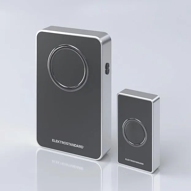 Звонок беспроводной Elektrostandard DBQ27M WL чёрный/серебро 38M IP20 a055696