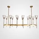 Люстра Torche De Verre Linear Chandelier 12 74929-22 ImperiumLoft