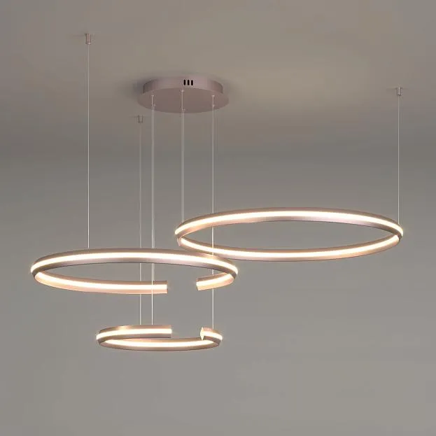 Подвесной светодиодный светильник с пультом управления Eurosvet 90180/3 сатин-никель a045427 Gap