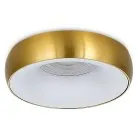 Светильник встраиваемый, GU10, D95xH35мм, IP20, латунное основание, белый плафон, без лампы Donel DN02003R1BrW DN02