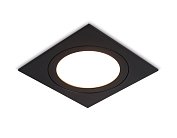 Встраиваемый светильник Ambrella light TN6609 BK черный IP44 GX53 max 15W 110*110*23