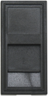 Розетка DEC RJ45 UTP кат.5e, 1мод., черн. матовая (22.5х45мм) Donel DECF12ANM5 45х45