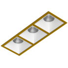 Встраиваемый светодиодный светильник Ledron RISE KIT 3 LED 3000K Gold-White