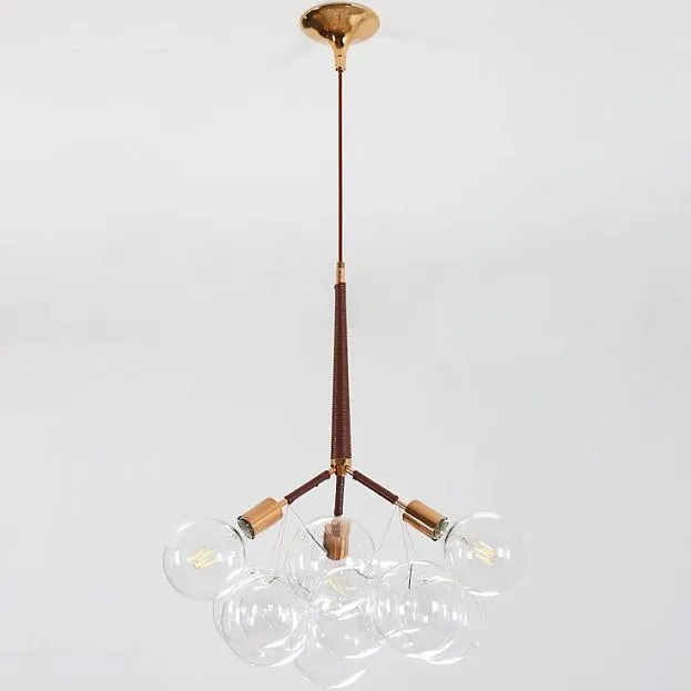 Подвесной светильник LOVELY BUBBLE CHANDELIER FROM PELLE H60 Gold/Brown ImperiumLoft 208365-26 102211-26