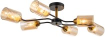 Потолочная люстра Escada 1131/6P Black/Gold Vertigo