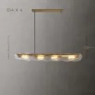 Реечный, рядный светильник MELINDA LONG 4 лампы. Подвес Lampatron 6268-16866