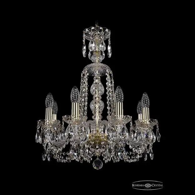 Люстра хрустальная Bohemia 1402/8/160/XL-59 G Люстра хрустальная Bohemia 1402/8/160/XL-59 G
