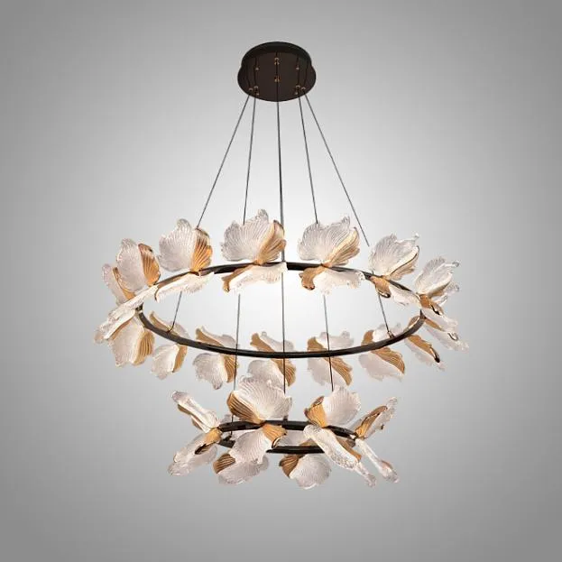 Подвесная люстра AUBREY RING D50+80 ImperiumLoft 312763-01 aubrey-ring01