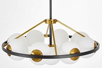 Подвесной светильник Lumina Deco LDP 8034-9 BK+WT Donzano
