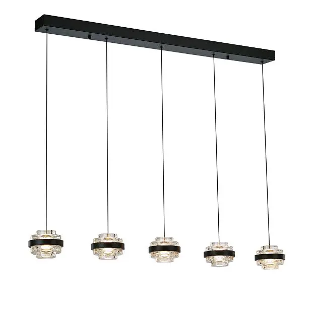 Подвесной светильник Delight Collection MD22030002-5B black/clear Indiana Подвесной светильник Delight Collection MD22030002-5B black/clear Indiana