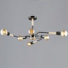 Потолочная люстра Reluce 10070-0.3-06 BK+WOOD