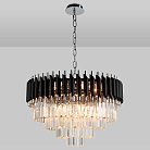 Подвесная люстра хрустальная Natali Kovaltseva DARIAN 76017/10C CHROME BLACK