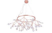Подвесная люстра Crystal Lux EVITA SP45 D COPPER/TRANSPARENT