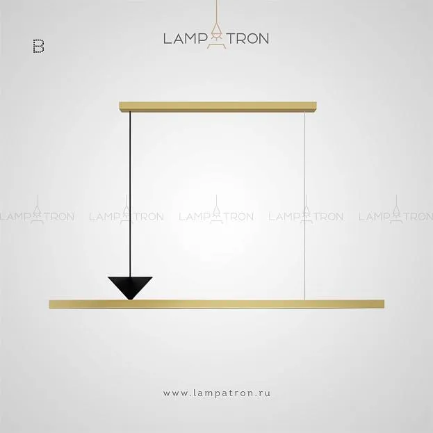 Реечный, рядный светильник MIRELL Тип B. Размер M. Цвет Черный + Золото Lampatron 3731-9248 Реечный, рядный светильник MIRELL Тип B. Размер M. Цвет Черный + Золото Lampatron 3731-9248