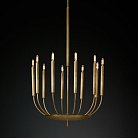 Подвесная люстра RH Quenouilles Round Chandelier brass ImperiumLoft 147793-22 40.2665