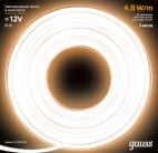 Светодиодная лента Gauss 312000148 комплект 2835/60-SMD 4,8W 12V DC теплый белый IP20 (блистер 3м)