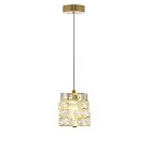 Подвесной светильник светодиодный хрустальный Lumina Deco LDP 6035-12 GD