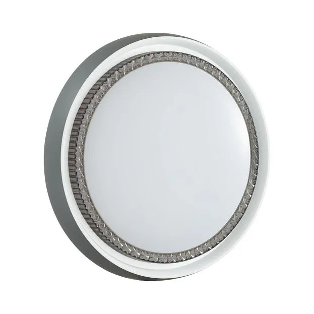 Потолочный светильник пластик/белый/серый LED 76Вт 3000/4000/6000К D520 IP43 CCT Sonex 7644/ELN RAHIG