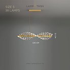 Реечный, рядный светильник GLORIOLE TWIRL LINE Размер S. 38 LED. Lampatron gloriole-twirl-line-s 9130-26013