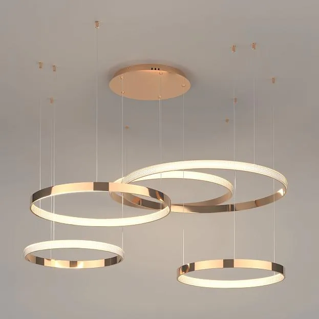 Подвесной светодиодный светильник с пультом управления Eurosvet 90175/5 медный a045415 Posh