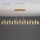 Реечный, рядный светильник SELMER LONG 30 ламп Lampatron 7657-21423