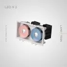 Точечный свет GIDO 2 лампы. Цвет Розовый+Голубой. 3000К Lampatron 7489-20813