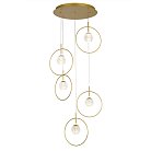 Подвесной светильник Delight Collection MD21001043-5A gold Elliot Diamante