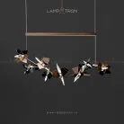 Реечный, рядный светильник BERGAMO Размер S. Цвет Бронза Lampatron 5015-12772