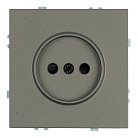 Розетка 1-местная с защитной шторкой (механизм), б/з, 250В, 16А, серия Эмили, антрацит, soft touch Stekker 49928 RST10-5109-09