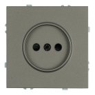 Розетка 1-местная с защитной шторкой (механизм), б/з, 250В, 16А, серия Эмили, антрацит, soft touch Stekker 49928 RST10-5109-09