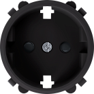 Накладка для розетки Schuko с заземлением, со шторками 16A 250 В~, матовый шоколад, Donel DO22042 D16