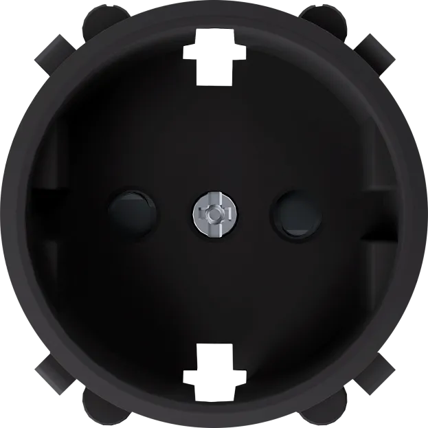 Накладка для розетки Schuko с заземлением, со шторками 16A 250 В~, матовый шоколад, Donel DO22042 D16