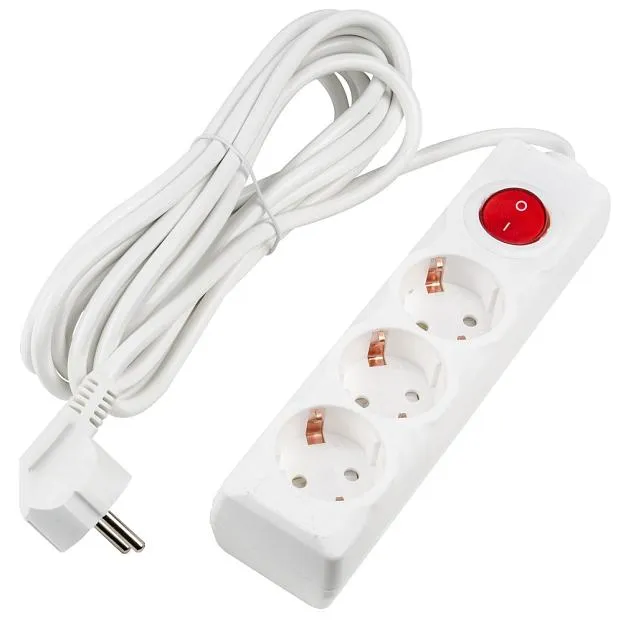 Розеточные блоки, удлинители Uniel S-GCU3-5B WHITE Ultra