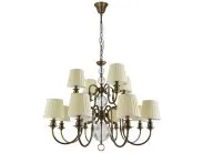 Подвесная люстра Newport 3112/С black brass без абажуров