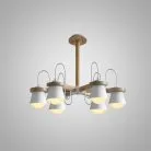 Люстра NATURA B 6 плафонов. Цвет белый. Lampatron 527-82