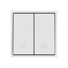 Двухклавишный жалюзийный выключатель LeDron 2 Gang Curtain Switch White