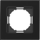 Рамка 1-я, Natural чёрное стекло, Donel DEN211BG A07