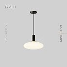Подвесной светильник IRIS WHITE Тип B. Цвет Черный Lampatron f-iris-white-b-black 7262-19984