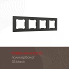 Рамка из поликарбоната на 4 поста Arte Milano 503.03-4.black am